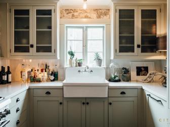 Gray Cottage Small Kitchen